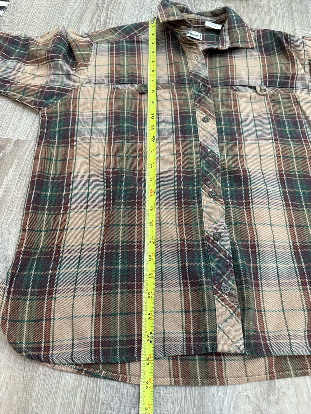 L.L. Bean Classic Long Sleeve Flannel Button Down Small - Picture 5 of 7